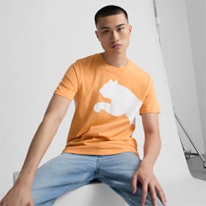 Oversized Logo Men's Tee, Clementine, extralarge