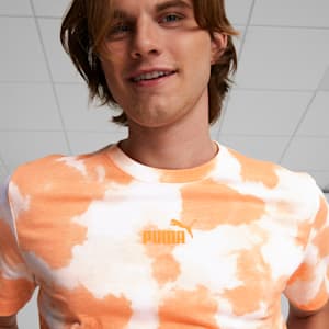 Camiseta para hombre con teñido tie-dye Cloud, Bright Melon, extralarge