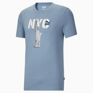 Camiseta PUMA NYC Big Apple Liberty para hombre, Filtered Ash
