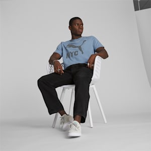 PUMA NYC Pinstripe Men's Tee , Filtered Ash