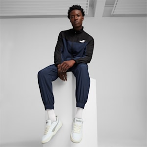 Men's Woven Tracksuit, Club Navy, extralarge-IND