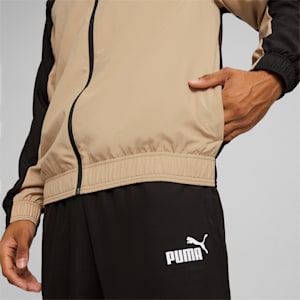 Men's Woven Tracksuit, Prairie Tan, extralarge-IND