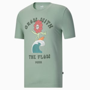 Camiseta Grow with the Flow para hombre, Green Fog, extragrande