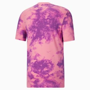 Camiseta Tie Dye Nostalgia para hombre, Fiery Pink