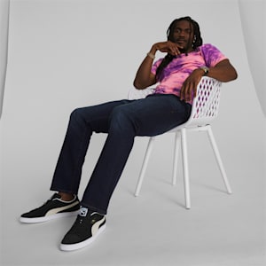 Camiseta Tie Dye Nostalgia para hombre, Fiery Pink