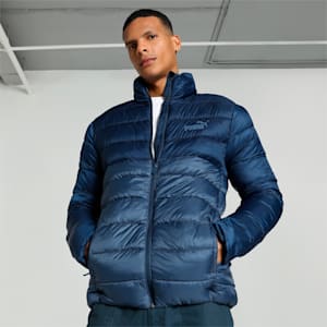 Men's Colorblock Padded Jacket, Parisian Blue, extralarge-IND