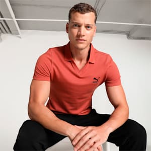 Classics Jacquard Men's Slim Fit Polo, Apple Cider, extralarge-IND