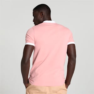 Baseball Collar Men's Slim Fit Polo, Future Pink, extralarge-IND