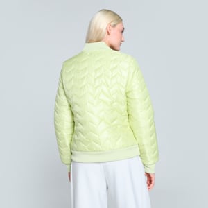 Women's Woven Bomber Jacket, Pistachio Green, extralarge-IND