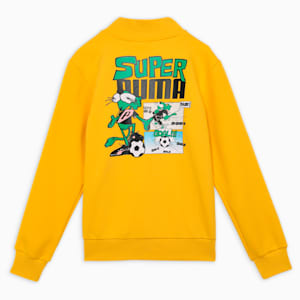 Super Boy's Knitted Jacket, Yellow Sizzle, extralarge-IND