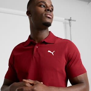 Essential Men's Polo, Intense Red, extralarge