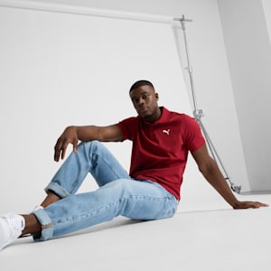 Essential Men's Polo, Intense Red, extralarge