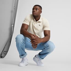 Polo Essential, homme, Desert Dust, extralarge