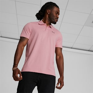 ESS Heather Small Logo Men's Polo, Future Pink Heather, extralarge