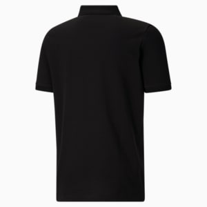 Camiseta tipo polo de piqué Essential para hombre, PUMA Black