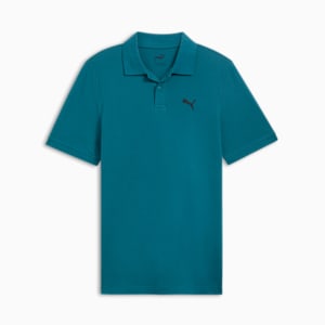 Essential Pique Men's Polo, Cold Green, extralarge