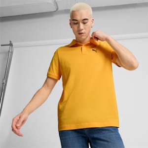 Essential Pique Men's Polo, Yellow Sizzle, extralarge