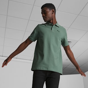 Essential Pique Men's Polo, Eucalyptus
