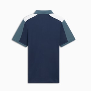 Essential+ Block Men's Polo, Gray Skies, extralarge