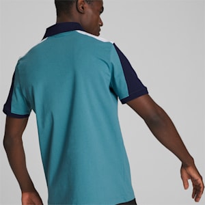 Essential+ Block Men's Polo, Bold Blue, extralarge