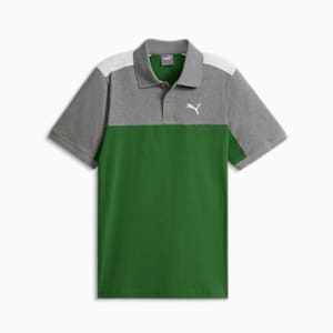 Essential+ Block Men's Polo, Archive Green, extralarge