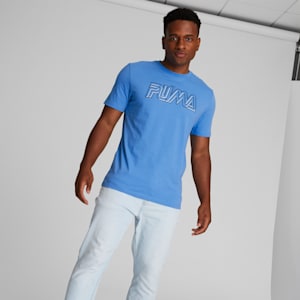Camiseta estampada PUMA para hombre, Regal Blue, extragrande
