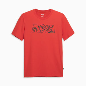 Camiseta estampada PUMA para hombre, Fall Foliage, extragrande
