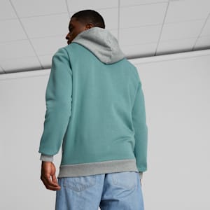 Sudadera con capucha para hombre Colorblock, Adriatic, extralarge