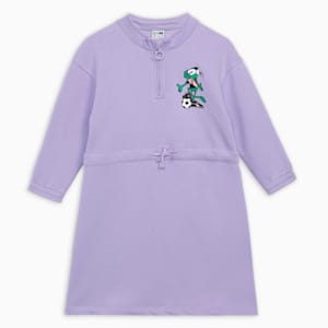 Super Girl's Graphic Dress, Vivid Violet, extralarge-IND