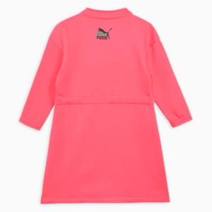 Super Girl's Graphic Dress, Electric Blush, extralarge-IND