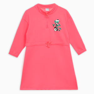 Super Girl's Graphic Dress, Electric Blush, extralarge-IND