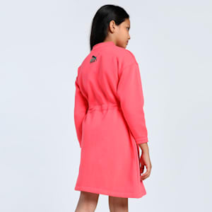 Super Girl's Graphic Dress, Electric Blush, extralarge-IND