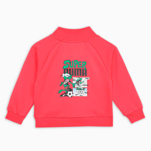Super Girl's Knitted Jacket, Electric Blush, extralarge-IND