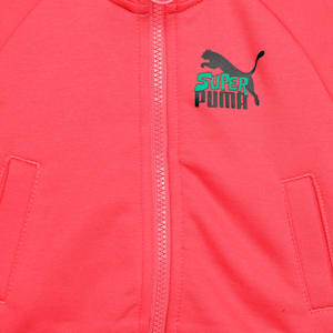 Super Girl's Knitted Jacket, Electric Blush, extralarge-IND