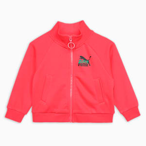 Super Girl's Knitted Jacket, Electric Blush, extralarge-IND