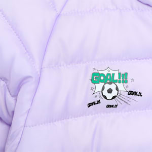 Super PUMA Girl's Padded Jacket, Vivid Violet, extralarge-IND