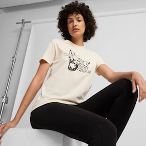 T-shirt Big Cat Energy Femme, Alpine Snow, extralarge
