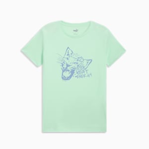 Big Cat Energy Women's Tee, Fresh Mint, extralarge