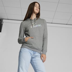 Chandail à capuche PUMA Iridescent Femme, Medium Gray Heather, extralarge