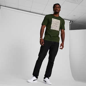 Stacked Box Men's Tee, Myrtle, extralarge