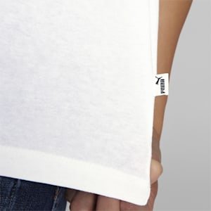 Camiseta Vintage con logo en frase para mujer, PUMA White, extralarge