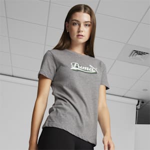 Camiseta Puma ESS+ Script para mujer - zapatonee