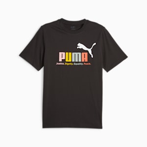 Camiseta multicolor Essentials+ de hombre, PUMA Black, extragrande