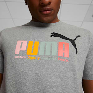 Camiseta multicolor Essentials+ de hombre, Medium Gray Heather, extragrande