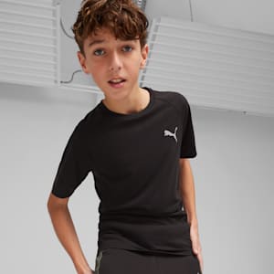 Playera juvenil EVOSTRIPE, PUMA Black, extralarge