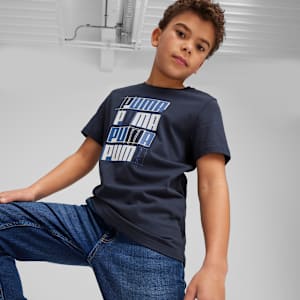 T-shirt ESS+ LOGO LAB, enfant et adolescent, Club Navy, extralarge