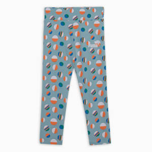 SUMMER CAMP Kids' Leggings, Turquoise Surf, extralarge-IND
