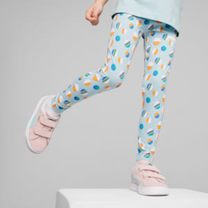 SUMMER CAMP Kids' Leggings, Turquoise Surf, extralarge-IND