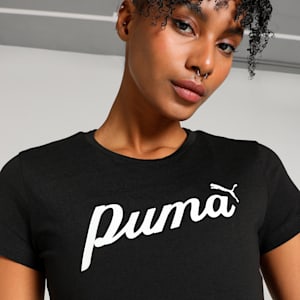 ESS+ Women's Script Tee, PUMA Black, extralarge