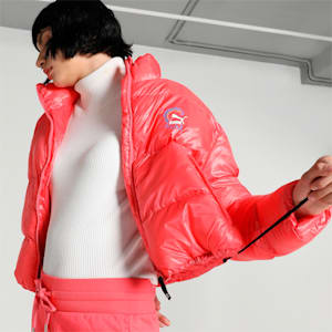 Classics Women's Padded Puffer Jacket, Electric Blush, extralarge-IND